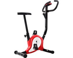 Hometrainer – Fietser | Verstelbaar zadel – Computerscherm – Gegevens checken | Fitnessfiets – Trainen – Thuistrainer – Thuisfietser | Anti-slip pedalen – Voor beginners