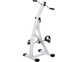 Hometrainer senioren - Fietstrainer - Fitness - Wit - 41 x 50 x 96 cm