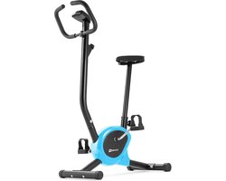 Hop-Sport hometrainer HS-010H Rio - fitnessapparaat voor thuis met praktische trainingscomputer, compacte afmetingen, turkoois