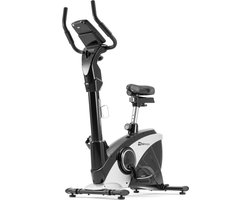 Hop-Sport HS-090H Hometrainer - Ergometer met App-bediening, 12 Programma's, 32 Weerstandsniveaus - Fitnessfiets Zilver