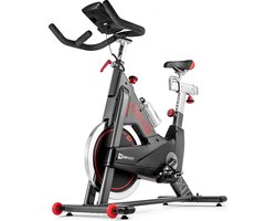 Hop-Sport spinningfiets HS-045IC Speedbike – Indoor Cycling Fiets met LCD-display en 18 kg Vliegwiel – Max. 120 kg, Zwart