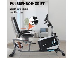 ISE - Ergometer hometrainer met magneetrem - 8 weerstandsniveaus - LCD