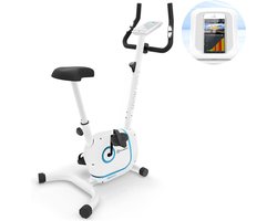 Klarfit Myon Cycle hometrainer - Fitness fiets - 8 standen - Cardio bike met trainingscomputer - Magnetisch remsysteem - 12kg vliegwielmassa - SmartCardio Studio met tablethouder en Kinomap-app