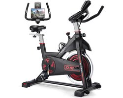 Lugia Hometrainer - Fitness Fiets - Led Display - Verstelbaar Zadel - 0-100% weerstand niveaus - Hartslagfunctie - Max 130kg - Extreem Stil