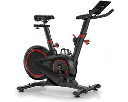 Magnetische Hometrainer - Indoor fitnessfiets met 12 KG vliegwiel - LCD scherm - hartslagsensor - 80MM stalen constructie - 150KG capaciteit