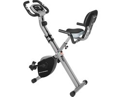 Mara Hometrainer - Fitnessfiets - Inklapbaar - 8 Magnetische Weerstandsinstellingen - Zwart/Zilver - 70 x 41 x 113 cm