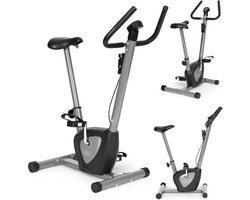 Modern Home Mechanische Hometrainer Fiets Met Verstelbare Weerstand En Computermonitor - Fitnessapparaat- Zwart / grijs