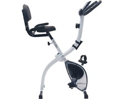 Nyana fit hometrainer - Fitness fiets - Hometrainer - Heerlijke zit - Conditie trainer - Vouwbaar - Hartslagmeter - 18kg - 130x75