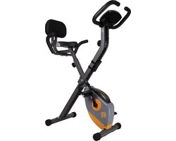 Orange Gym, X-bike opvouwbare hometrainer – incl. rugsteun, 8 weerstandsniveaus, LCD monitor, fiets