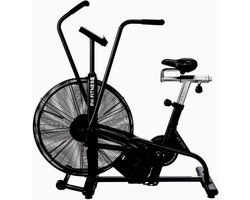 PH Fitness Airbike - Professionele Luchtweerstand Fiets met Verstelbare Zitting en Antislip Handvaten - Ideaal voor Full-Body Workouts en Cardio Training - HIIT Crossfit Air Bike - Hometrainer