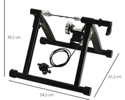 Polaza® Indoor Bike Trainer Stand - Binnen Fiets Standaard Training - Training Roller Voor Fiets- Statische Fiets Machine voor uw Training - Sterke Bike Stand voor Indoor Fietsen