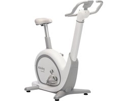 Skandika Abisko Ergometer – Hometrainer – Wereldprimeur - Premium EMS weerstand, slimme hometrainer app controle, automatische stuur- en zadelverstelling, 36 weerstandsniveaus, bluetooth, computer display – 106 x 57.5 x 123 cm (LxBxH) – wit