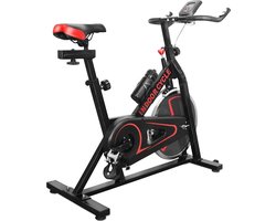 Trend24 Hometrainer - Hometrainer fiets - Spinningfiets - Spinning - Max 120 KG - Zwart