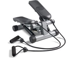 Unisex Mini Stepper - Totale Lichaamsworkout - Met LCD-Monitor & Hydraulisch Systeem - Grijs - One Size