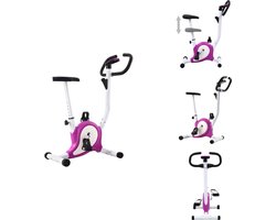 vidaXL Hometrainer - Hometrainers - Fitness Fiets - Fitness Fietsen - Hometrainer met bandweerstand paars