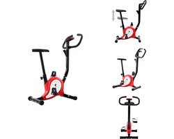 vidaXL Hometrainer - Hometrainers - Fitness Fiets - Fitness Fietsen - Hometrainer met bandweerstand rood