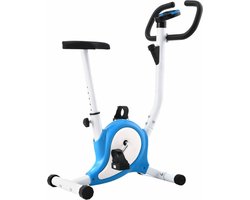 vidaXL - Hometrainer - met - bandweerstand - blauw