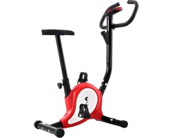 vidaXL - Hometrainer - met - bandweerstand - rood