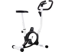 vidaXL - Hometrainer - met - bandweerstand - zwart