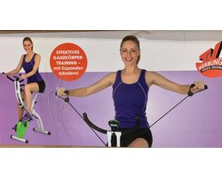 Vitalmaxx Fitness Bike hometrainer met twee expander banden