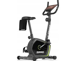 Zipro Drift Hometrainer Magnetische Fiets, Hartslagsensoren, Gemakkelijk te transporteren, Antislippedalen, Flessenhouder, Homegym, Stabiele structuur, Max. gebruikersgewicht 120 kg, zwart en grijs