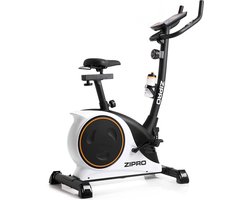 Zipro Nitro RS Hometrainer Magnetische Fiets, Hartslagsensoren, Gemakkelijk te transporteren, Antislippedalen, Flessenhouder, Homegym, Stabiele structuur, Max. gebruikersgewicht 150 kg, zwart en wit