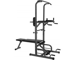 AS store® Fitness station - Home gym - Multifunctionele - Bodybuilding - Thuis Training - Krachtstation -hoge Kwaliteit Staal - Zwart