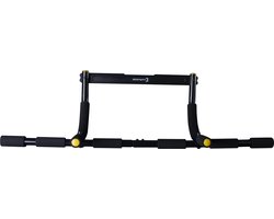 Body & Fit Gymbar - Pull Up Stang - Optrekstang Deur - Zwart