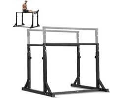 Carlovo Dip Bars - Paralettes - Homegym Dip Bar - Gym - Dip Station - Calisthenics - Multifunctioneel - Max 360Kg - Zwart