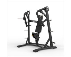 Chest Press Machine - Evolve Fitness UL-10 Ultra Series - Plate Loaded - Gepoedercoat frame - Duurzame bekleding - Vloerbeschemers - Gewichtplaathouders