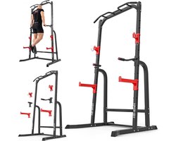 DD Squat Rack - Power Rack - Haltersteunen - Half Rack - 123x103x217cm - Zwart