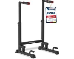 DH FitLife Dip Bars | Dip Stand Station | Dipstandaard | Krachtstation Fitnessapparaat voor Thuis | Parallettes Calisthenics Trainingsapparatuur | Individueel Verstelbare Hoogte voor Krachttraining