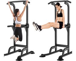 Domifit Pull Up Station- Pull up bar - Power Tower - Krachtstation - Home Gym Trainingsplan GRATIS