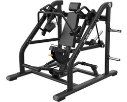 Evolve Fitness Plate Loaded UL-350 - Pullover Machine - Zwart frame & zwarte bekleding - Verstelbaar - PU-lederen bekleding - Vloerbeschemers - Pinnen voor gewichtsopslag