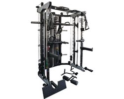 Force USA G12 ALL-IN-ONE Trainer | Dubbele Katrol 90,5 KG| Smith Machine | Multipower Rack | Leg Press