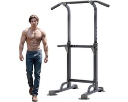 Goodivery ® Multifunctionele Vrijstaande Fitness Toren Met Verstelbare Hoogte Voor Krachttraining En Pull-Ups