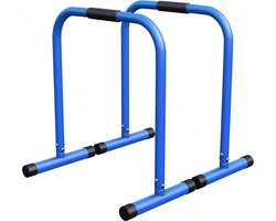 Gorilla Sports Dip Bars - Parallettes - Push up stand bar - Blauw - 2 stuks