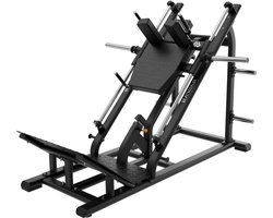 Hack Squat Machine - Evolve Fitness UL-360 Ultra Series - Plate Loaded - Gepoedercoat frame - Duurzame bekleding - Vloerbeschemers - Gewichtplaathouders - Antislip handvaten en voetplatform