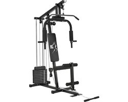 halterbank Multifunctionele set 40 kg halterschijven Home Gym Workout Fitness Station krachtstation homegym