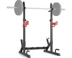 homegym squatrek - Multifunctioneel barbell rack - Hoge kwaliteit staal - Max 272 kg - Verstelbaar