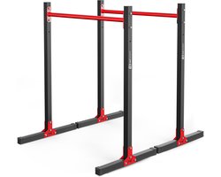 Hop-Sport Dip-Station dips parallelle stangen HS-1011K met handschoenen, stalen push-up en dips station, uitgerust met anti-slip voeten, voor gewichttraining thuis