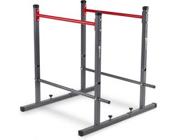 Hop-Sport dipbars dipstation/stand push-ups HS-1010K vrijstaand in hoogte en breedte verstelbaar, belastbaar tot 200kg