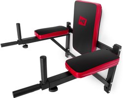 Hop-Sport Dipper Dip Bars HS-1003K Dip Station met uitschuifbare handgrepen Buikspiertrainer voor wandmontage