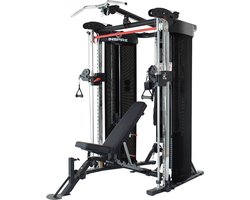 Inspire Fitness FT2 Functional Trainer & Smith Machine Station + Trainingsbankje & Leg Extension Attachment Bundel - Fitness + Squat Oefeningen