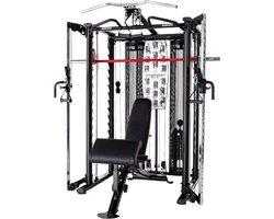 Inspire Fitness SCS - Smith Machine - Met Trainingsbank en Accessoires - Functional Trainer - Krachtstation - Home Gym met Preacher Curl en Leg Extension/Leg Curl