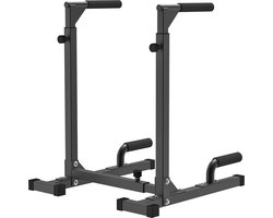 JGS® - Professionele Dip Bar, Heavy Duty Dip Station met Verstelbare Hoogte voor Home Gym Krachttraining -