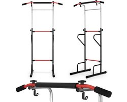 Krachtstation - NEO-SPORT - Pull Up Station - Pull Up Bar - Power Tower - Krachtstation - Power Rack - Pull Up -Thuis Gym -Zwart - homegym + Gratis ophangen haken