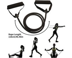 Machine4u - Fitness kabelsysteem - Krachtstations - triceps touw - Thuis sporten met diverse handgrepen - Trainingsmogelijkheden voor Spieren en Kracht - Compact en Duurzaam - Thuis Fitness Apparatuur