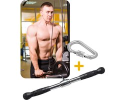 MIRO® Heavy Tricep Bicep Stang - Fitness - Krachtstation - 50CM - Multifunctioneel