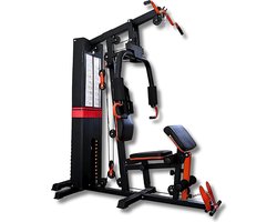 PH Fitness Power Station - Single Trainer Multi Station: Ultieme Home Gym met Gewichtsstapel – Zware Power Cage voor Full-Body Krachttraining – Verstelbaar, Duurzaam, Compact Ontwerp